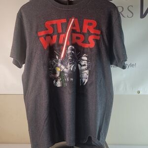 Star Wars Heather Gray Logo Tee